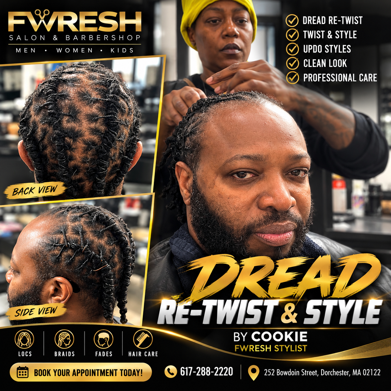 Dread Re-Twist and Style at FWRESH